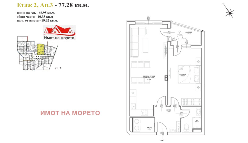 Продава 2-СТАЕН, гр. Бургас, област Бургас, снимка 8 - Апартаменти - 52749090