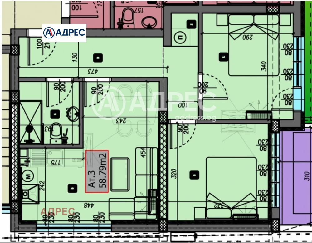 Продава 2-СТАЕН, гр. Варна, Виница, снимка 3 - Апартаменти - 53902044