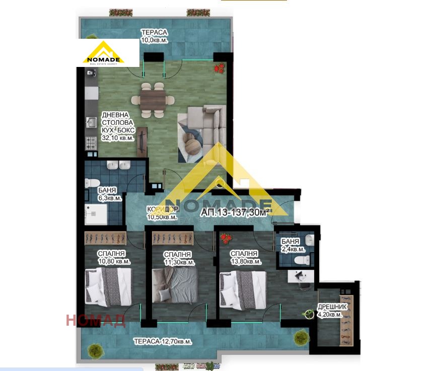 Продава МНОГОСТАЕН, гр. Пловдив, Отдих и култура, снимка 7 - Апартаменти - 52847190