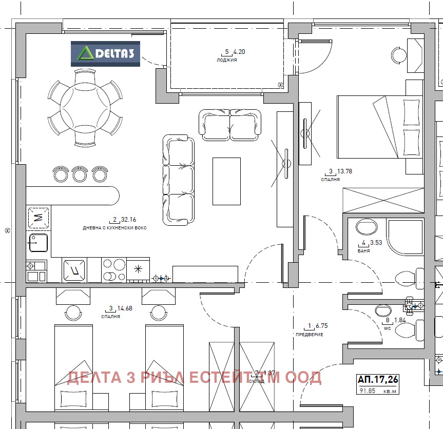 Продава 3-СТАЕН, гр. София, Малинова долина, снимка 4 - Апартаменти - 53872082
