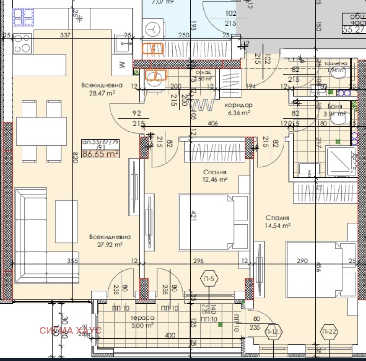 Продава 3-СТАЕН, гр. Пловдив, Тракия, снимка 4 - Апартаменти - 56509688