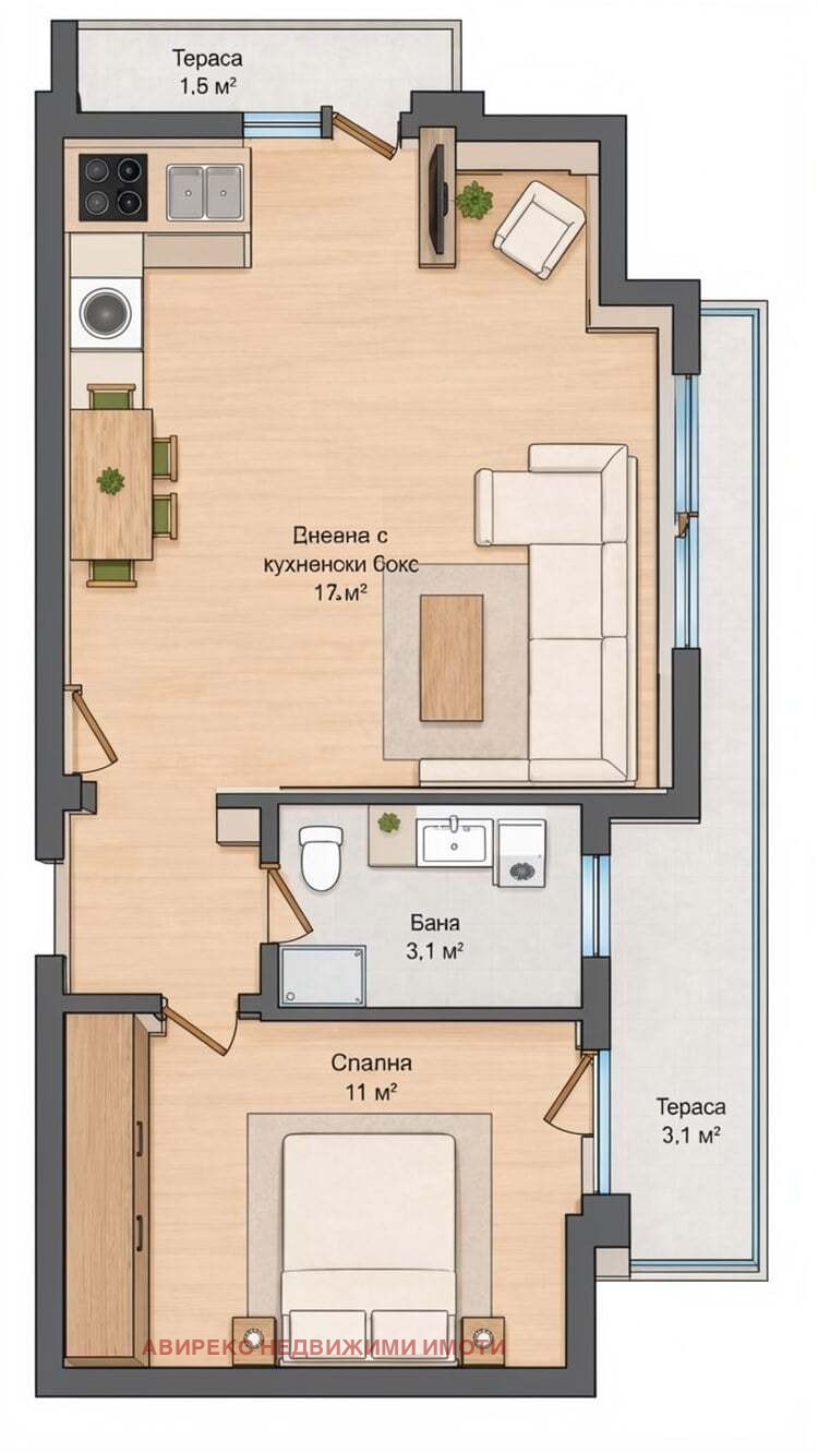 Продава 2-СТАЕН, гр. Пловдив, Христо Смирненски, снимка 5 - Апартаменти - 55922530