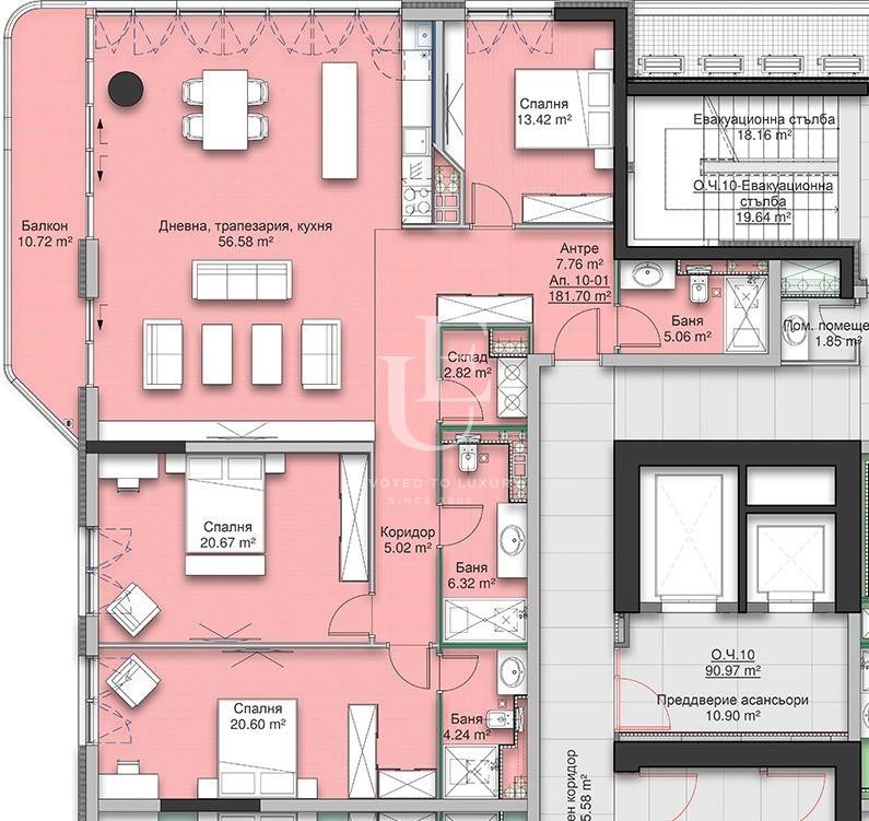 Продава  4-стаен град София , Кръстова вада , 222 кв.м | 21588755 - изображение [15]