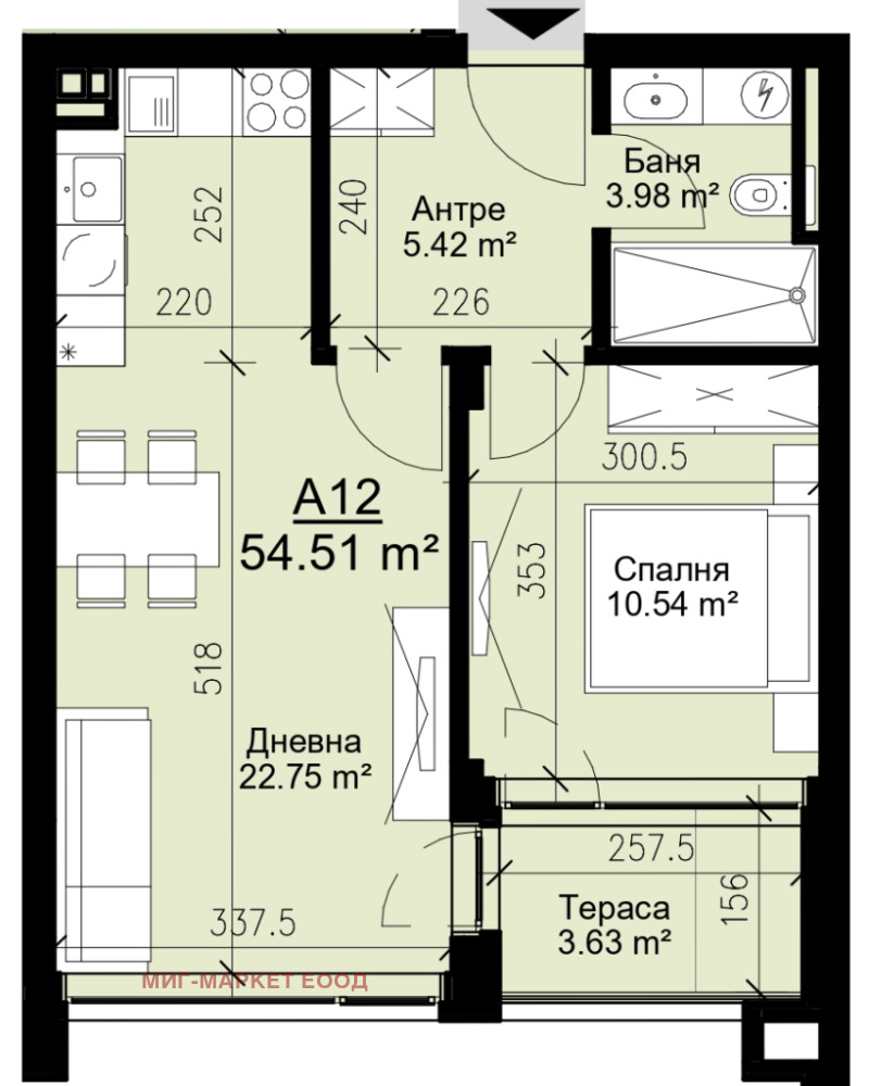 Продава 2-СТАЕН, гр. Варна, Бриз, снимка 1 - Aпартаменти - 47770403