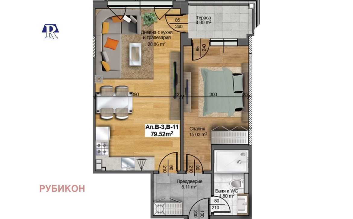 Продава 2-СТАЕН, гр. Пловдив, Христо Смирненски, снимка 2 - Апартаменти - 49951257