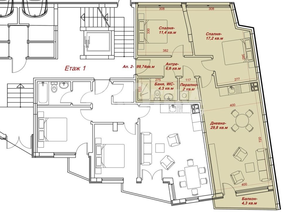 Продава 3-СТАЕН, гр. Варна, Операта, снимка 4 - Апартаменти - 54303565