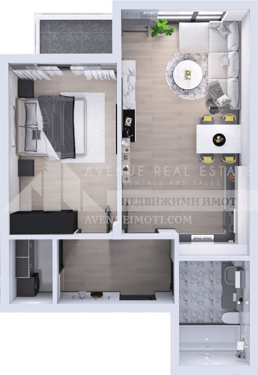 Na prodej  1 ložnice Plovdiv , Južen , 72 m2 | 44495729 - obraz [2]