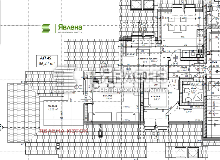 Myytävänä  2 makuuhuonetta Sofia , Ovtša kupel 2 , 101 neliömetriä | 67962942 - kuva [2]