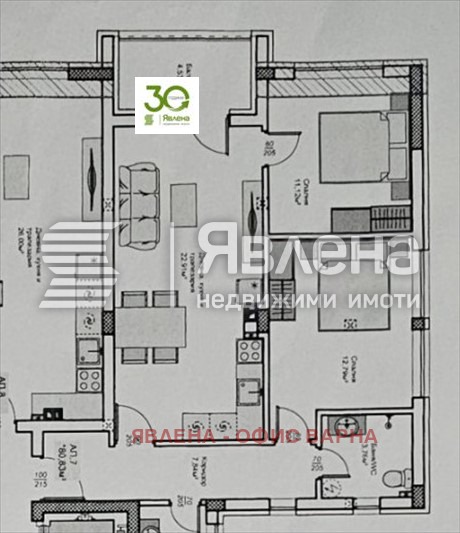 Zu verkaufen  2 Schlafzimmer Warna , Izgrew , 105 qm | 39005054 - Bild [3]