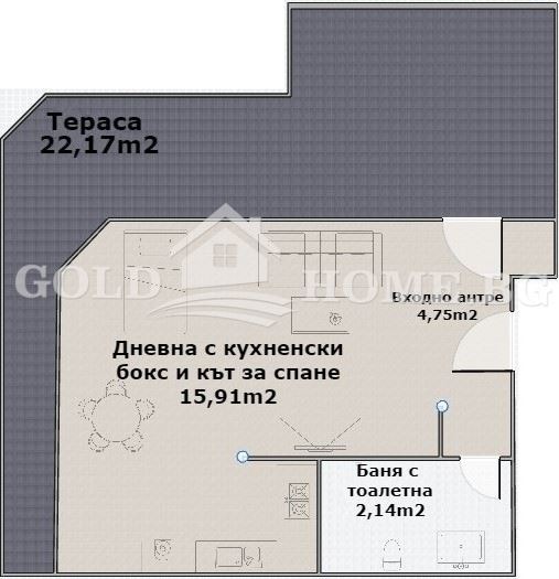 Продава 1-СТАЕН, гр. Пловдив, Кючук Париж, снимка 2 - Aпартаменти - 48154760