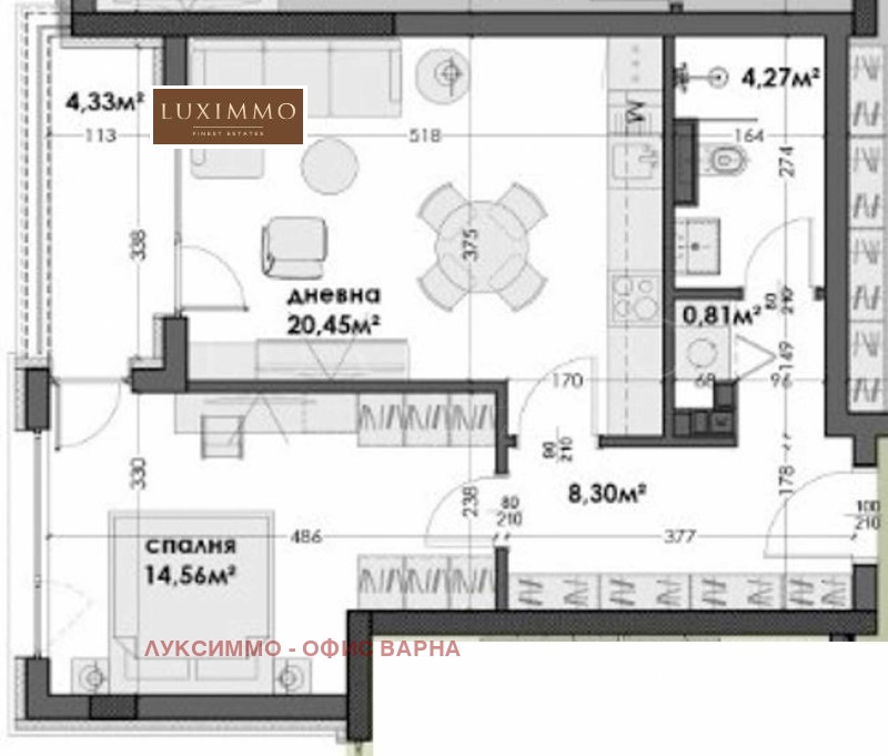 Продава 2-СТАЕН, гр. Варна, Левски 1, снимка 4 - Апартаменти - 53356596