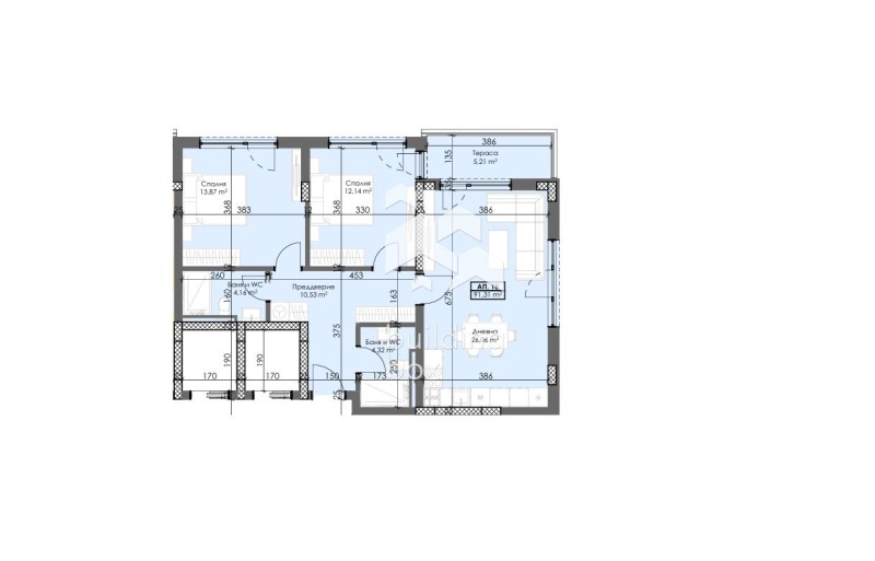 Till salu  2 sovrum Plovdiv , Trakija , 107 kvm | 87731664 - bild [2]