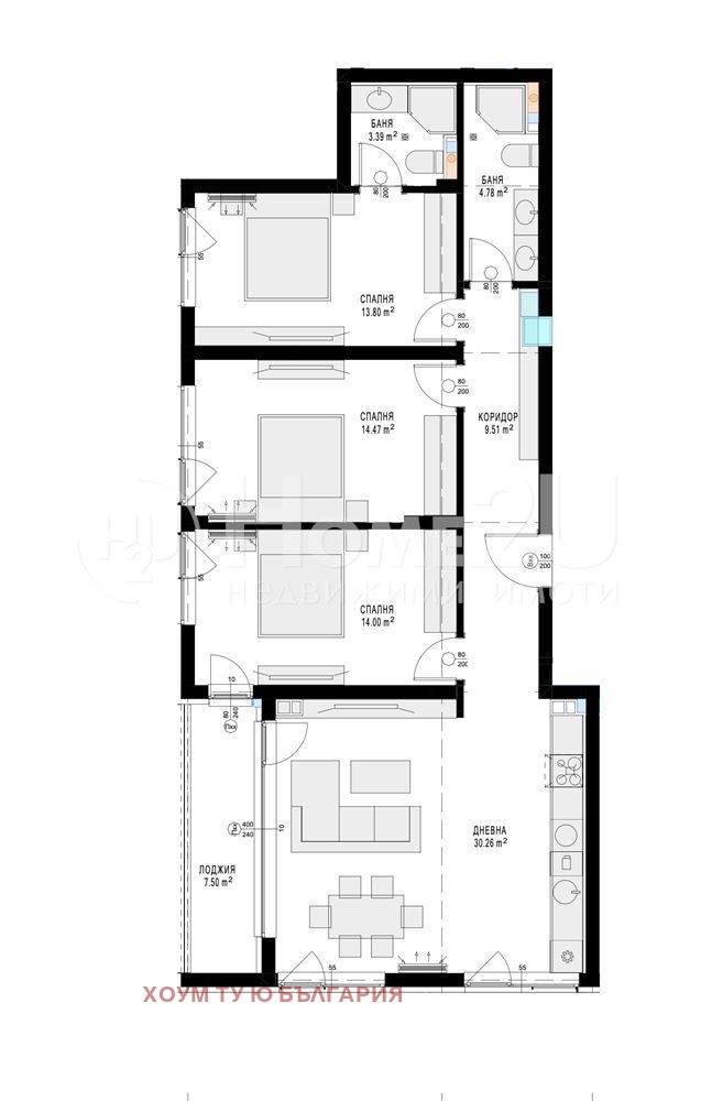 In vendita  3 camere da letto Sofia , Bakston , 142 mq | 78364504 - Immagine [2]