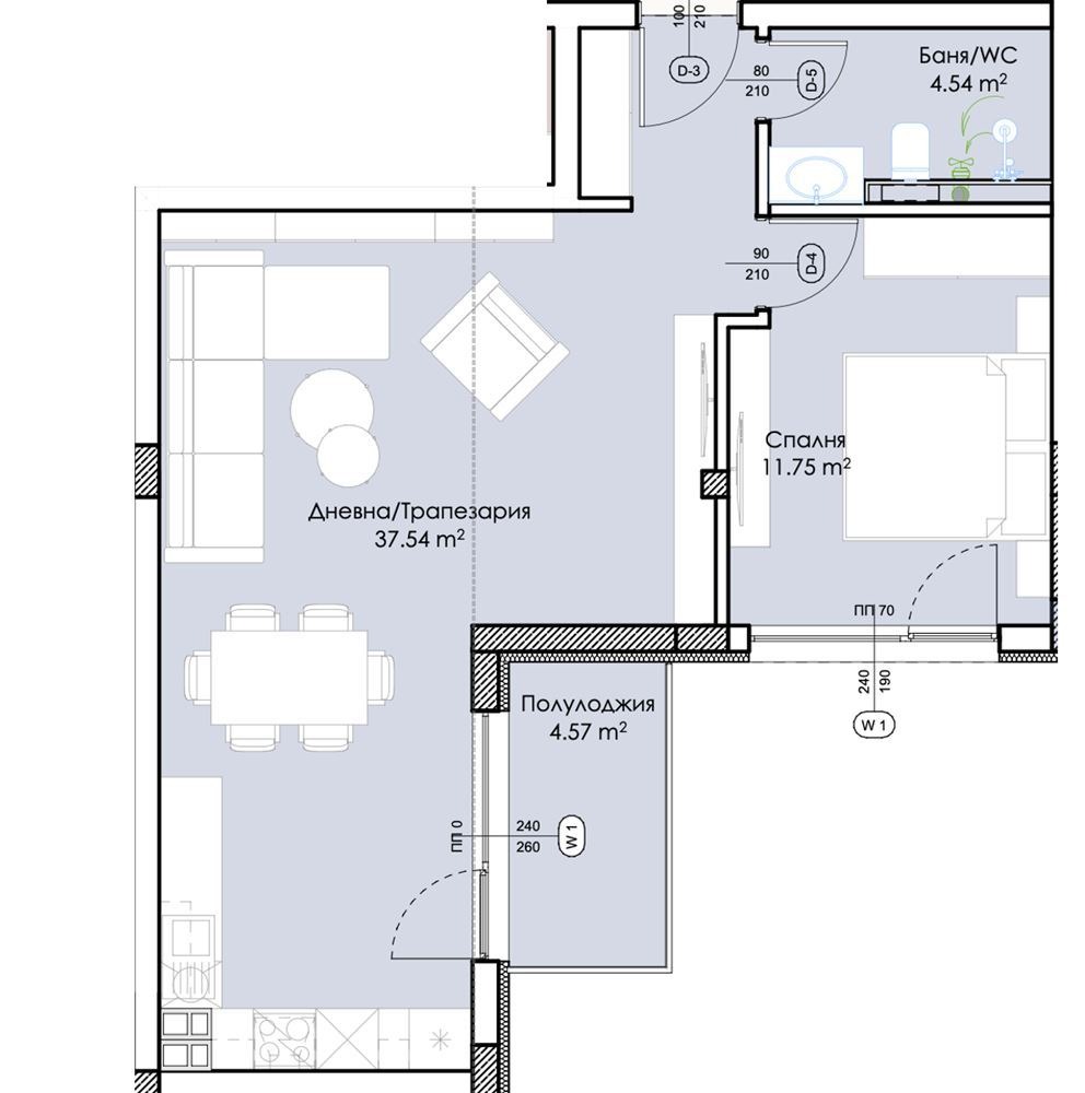 Продава 2-СТАЕН, гр. Пловдив, Младежки Хълм, снимка 2 - Апартаменти - 54400498