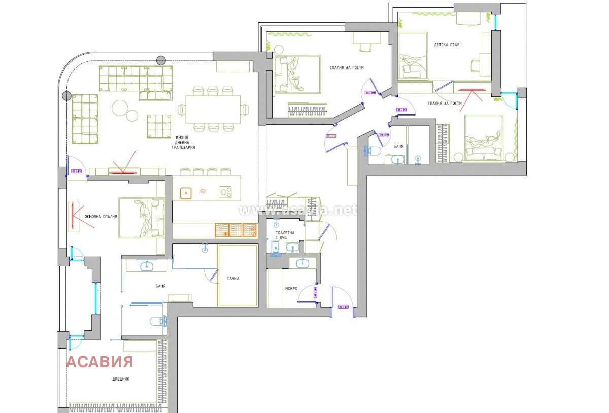 Продава МНОГОСТАЕН, гр. Бургас, Лазур, снимка 17 - Апартаменти - 54263295
