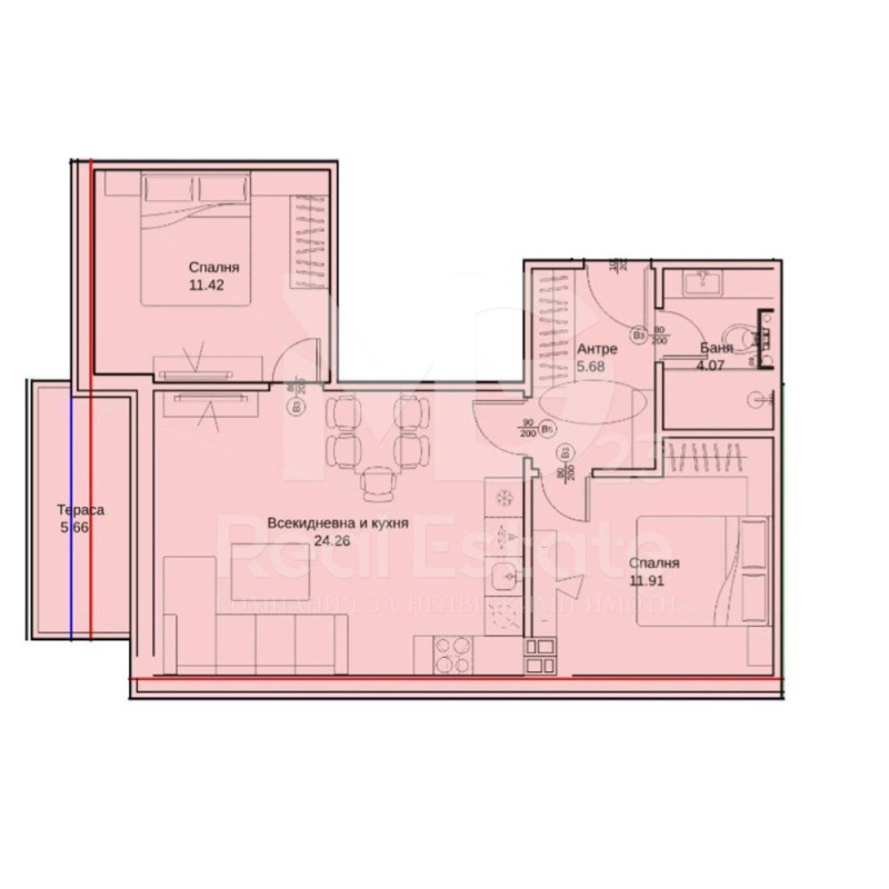 Zu verkaufen  2 Schlafzimmer Plowdiw , Kjutschuk Parisch , 84 qm | 95537452 - Bild [2]