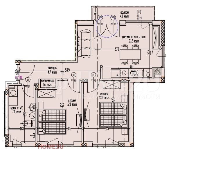 Продава  3-стаен град Варна , Галата , 81 кв.м | 74966033 - изображение [2]