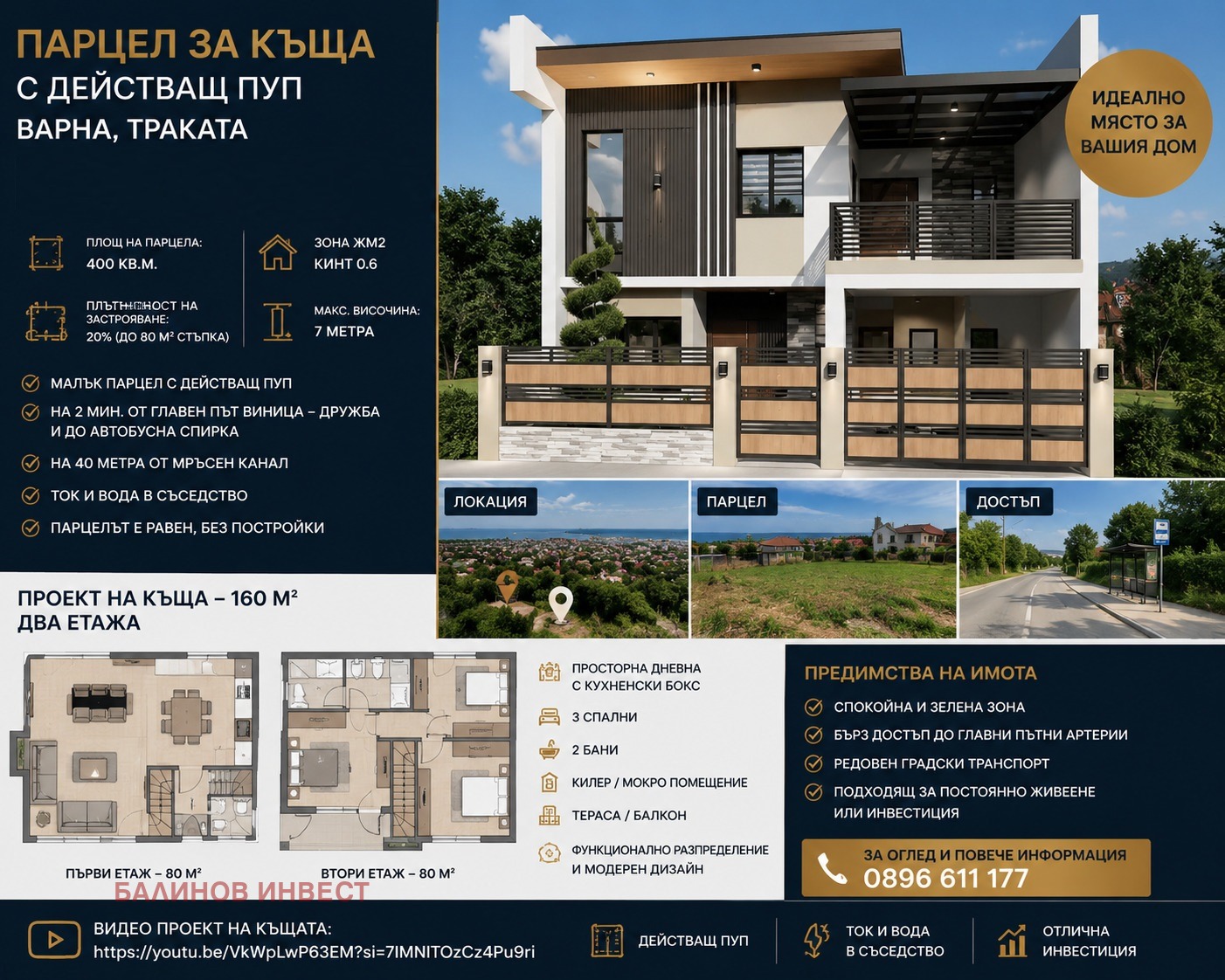 Продава ПАРЦЕЛ, гр. Варна, м-т Горна Трака