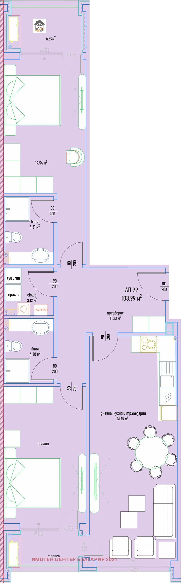 Продава  3-стаен град София , Малинова долина , 126 кв.м | 29120714