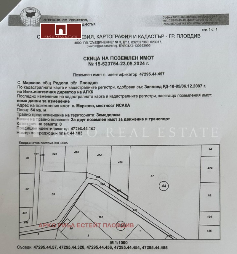 Продава  Парцел област Пловдив , с. Марково , 746 кв.м | 52090625 - изображение [2]