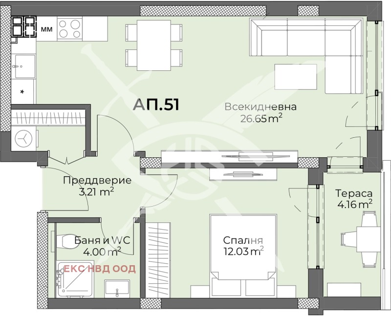 À venda  1 quarto Plovdiv , Hristo Smirnenski , 75 m² | 65925185