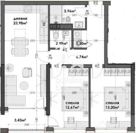 Till salu  2 sovrum Varna , Izgrev , 98 kvm | 91879266 - bild [2]