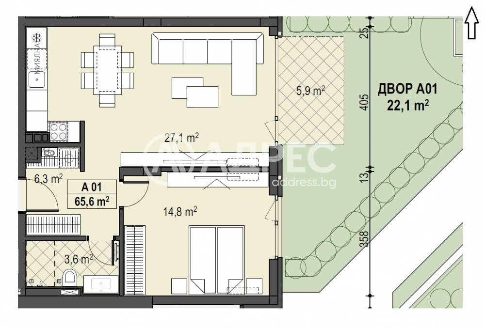Продава 2-СТАЕН, гр. София, Бояна, снимка 4 - Апартаменти - 54143473