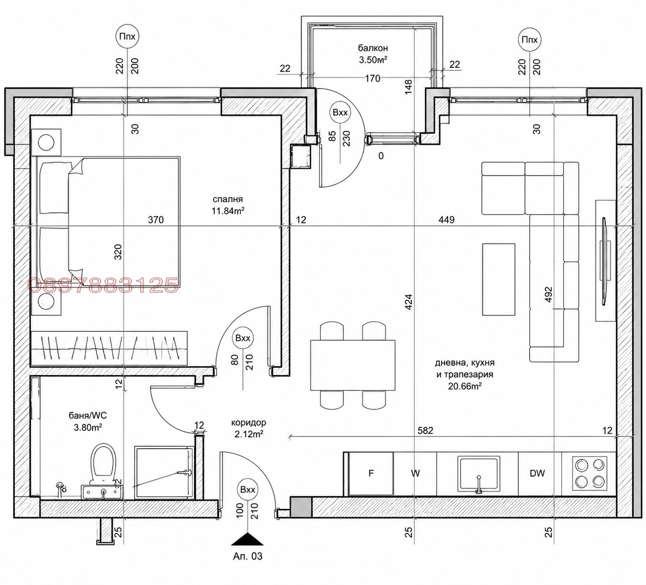 Продава 2-СТАЕН, гр. Варна, Кайсиева градина, снимка 2 - Апартаменти - 55299464