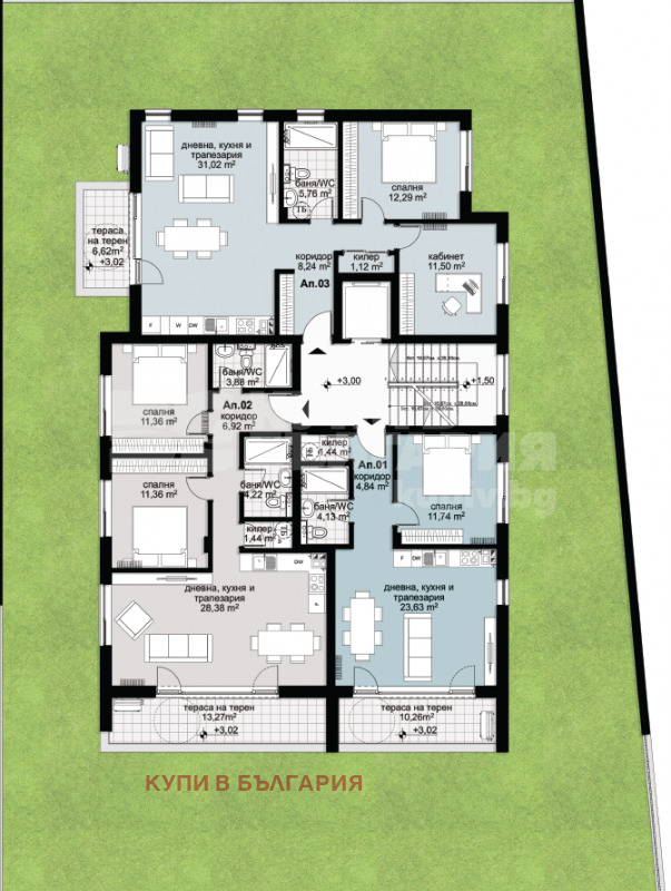 На продаж  1 спальня Варна , Виница , 73 кв.м | 92948197 - зображення [6]