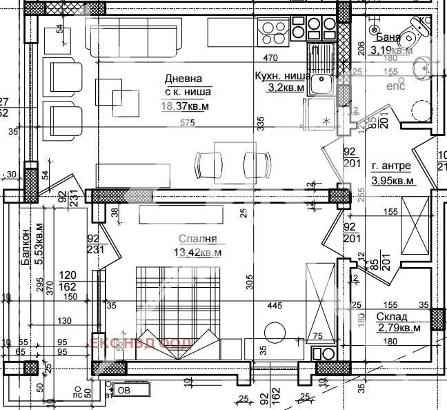 Продава 2-СТАЕН, гр. Хисаря, област Пловдив, снимка 1 - Aпартаменти - 48579334