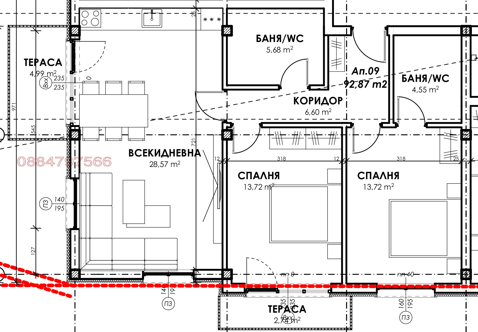 Продава 3-СТАЕН, гр. София, с. Лозен, снимка 2 - Апартаменти - 55725754
