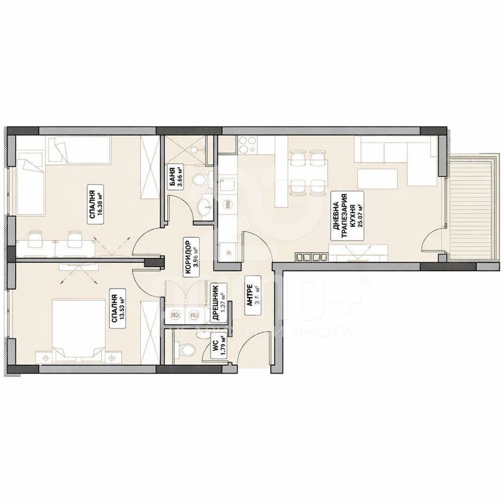 Продава 3-СТАЕН, гр. София, Младост 4, снимка 3 - Апартаменти - 54325173