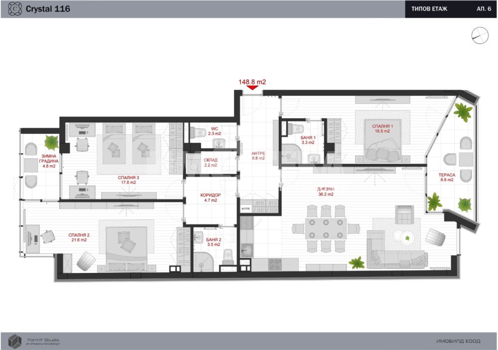 Продава МНОГОСТАЕН, гр. София, Манастирски ливади, снимка 4 - Апартаменти - 55696831