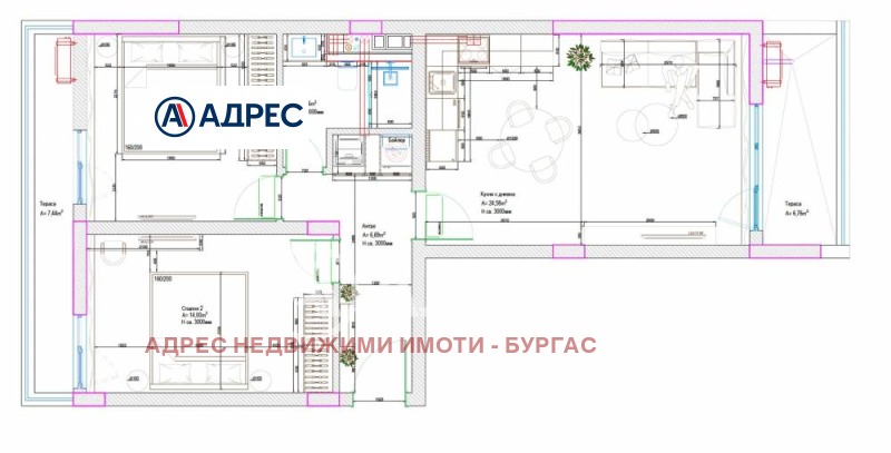 Продава 3-СТАЕН, гр. Бургас, Изгрев, снимка 1 - Aпартаменти - 48051450