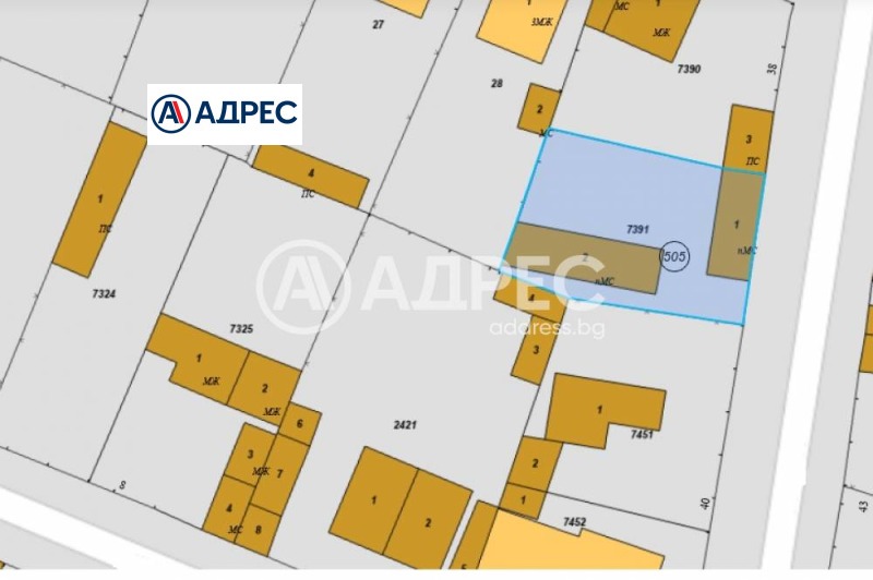 Продава ПАРЦЕЛ в град Разград, Житница - 467 кв.м / 74 000 € » 144 731.42 лв., АДРЕС