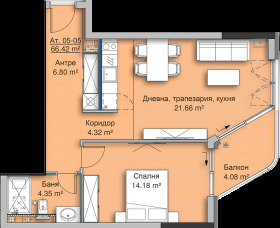 1 Schlafzimmer Krastowa wada, Sofia 15