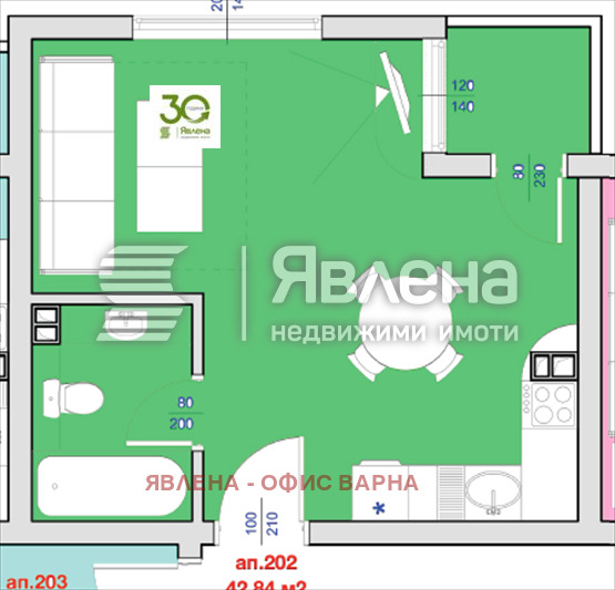 Продава 1-СТАЕН, гр. Бяла, област Варна, снимка 3 - Апартаменти - 53542063