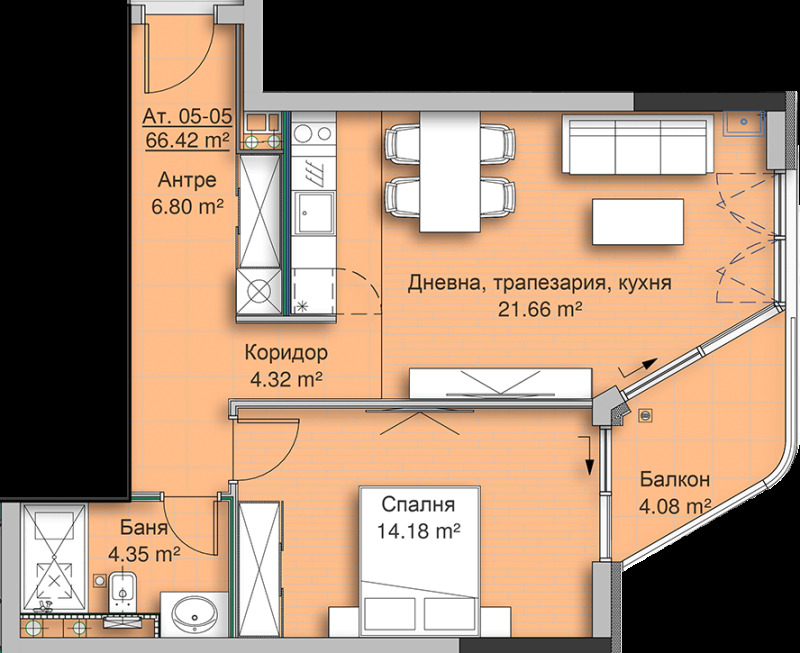 Продава  2-стаен град София , Кръстова вада , 81 кв.м | 61745600 - изображение [15]