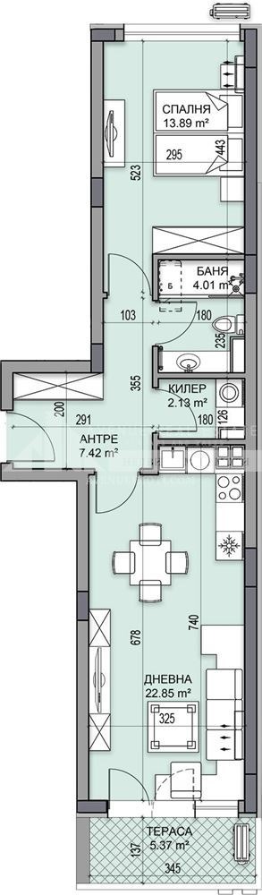 Zu verkaufen  2 Schlafzimmer Plowdiw , Gagarin , 78 qm | 43624741 - Bild [2]