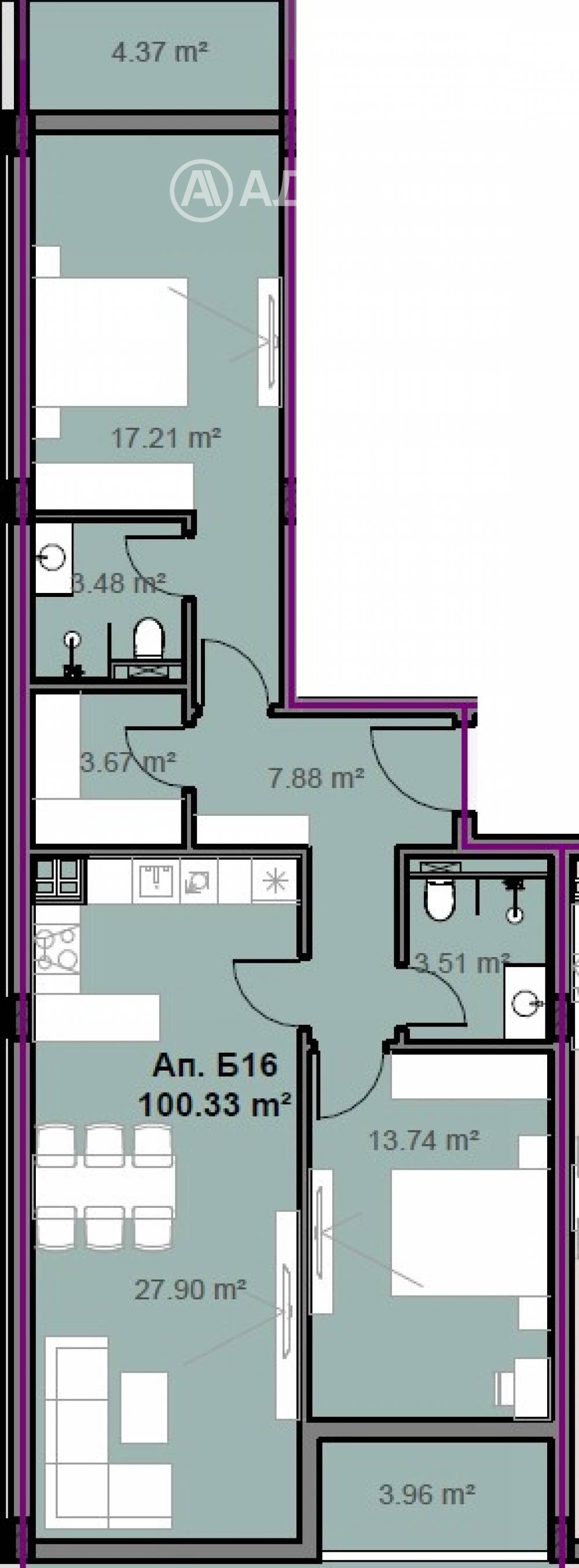 Продава 3-СТАЕН, гр. София, Свобода, снимка 2 - Апартаменти - 53902277