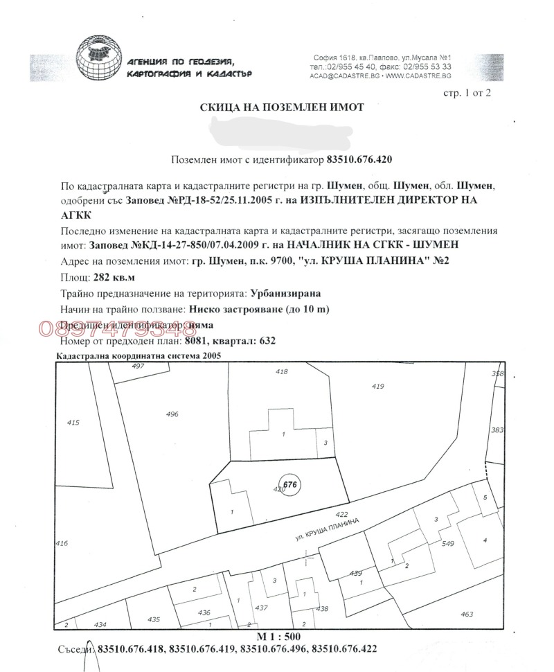 Продава ПАРЦЕЛ в град Шумен, Томбул джамия - 300 кв.м / 41 000 € » 80 189.03 лв.