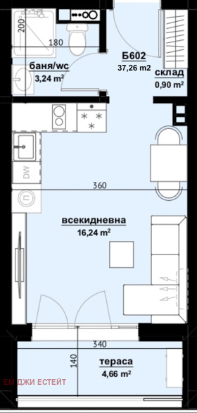 1-стаен град Бургас, Изгрев 1