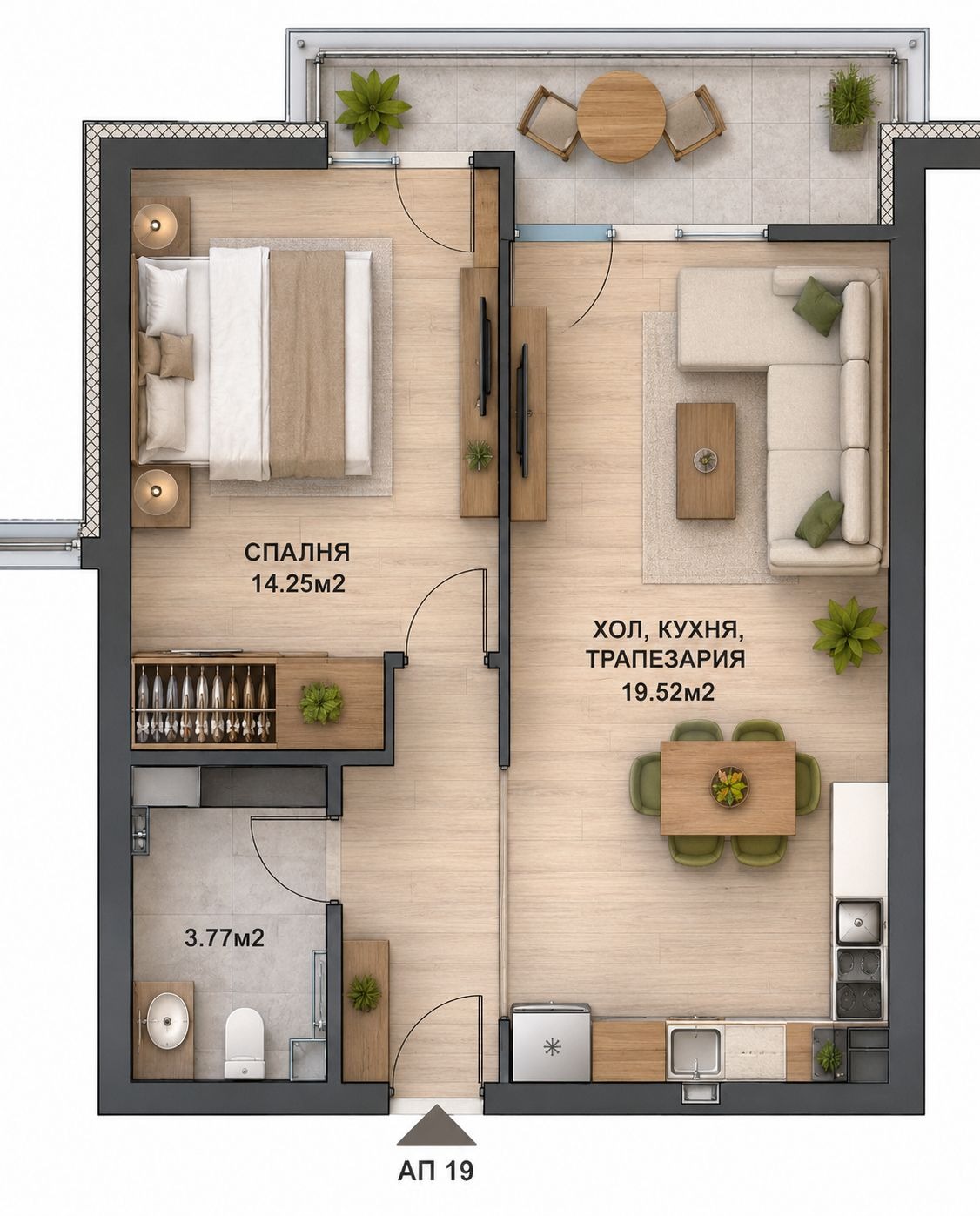 Продава 2-СТАЕН, гр. София, Манастирски ливади, снимка 9 - Апартаменти - 50384706
