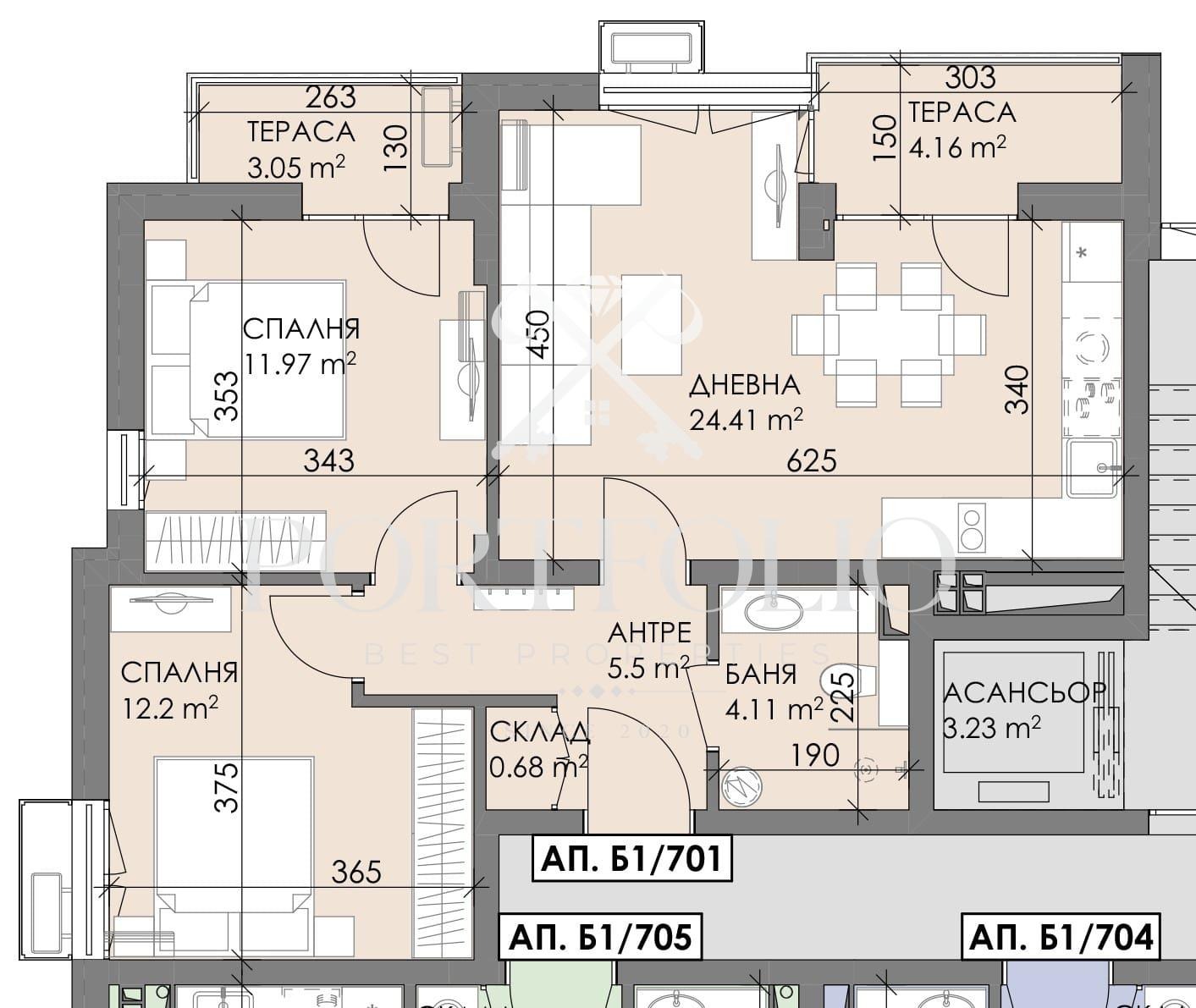 Продава 3-СТАЕН, гр. Бургас, област Бургас, снимка 3 - Апартаменти - 53337926