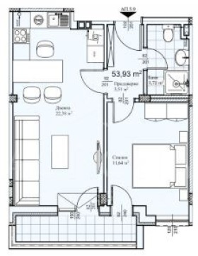 À venda  1 quarto Plovdiv , Proslav , 60 m² | 51120101 - imagem [2]