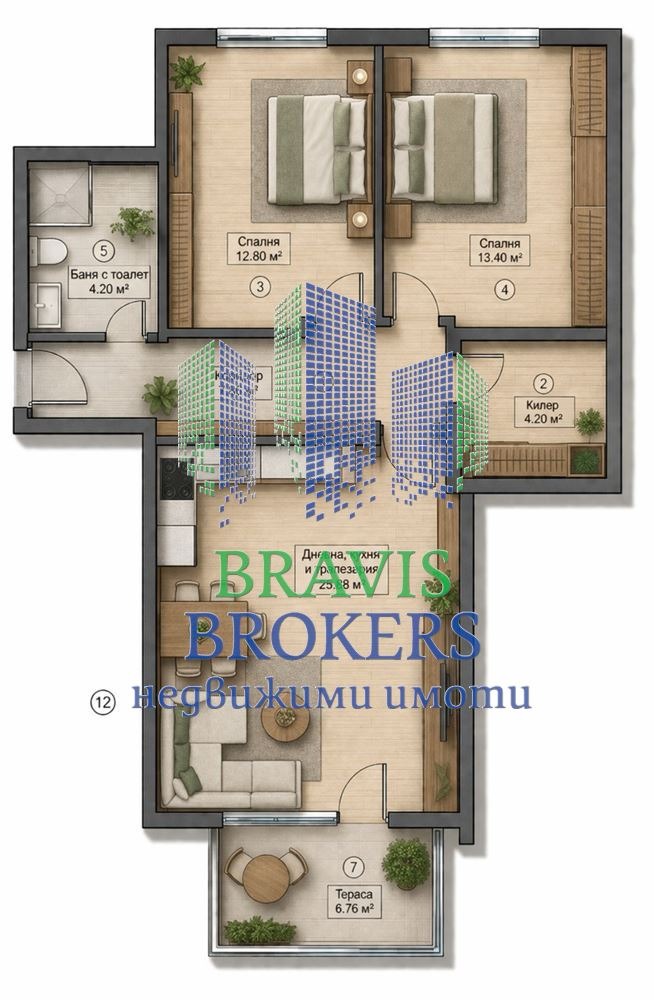 Продава 3-СТАЕН, гр. Варна, Свети Никола, снимка 7 - Апартаменти - 54129399