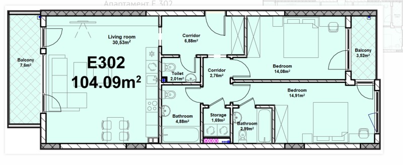 En venta  2 dormitorios Sofia , Poligona , 127 metros cuadrados | 10261733 - imagen [6]