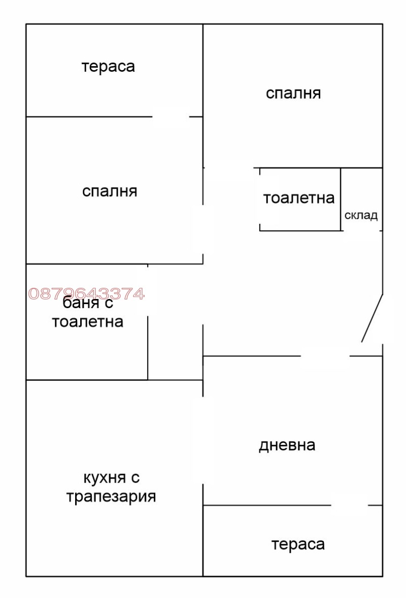 Продава 4-СТАЕН, гр. София, Овча купел 1, снимка 2 - Aпартаменти - 49523356