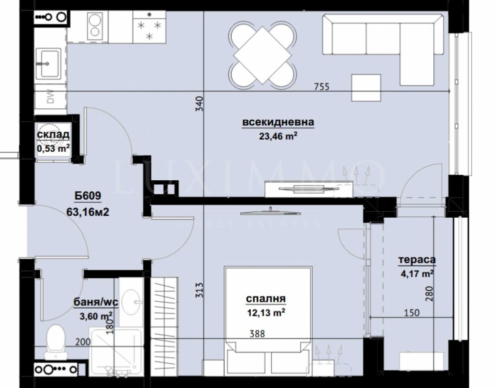 Продава 2-СТАЕН, гр. Бургас, Изгрев, снимка 2 - Апартаменти - 52237991