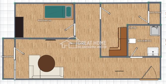 Eladó  1 hálószoba Targovishte , Centar , 53 négyzetméter | 59639767 - kép [9]